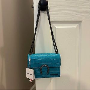 Marina Galanti turquoise brossbody